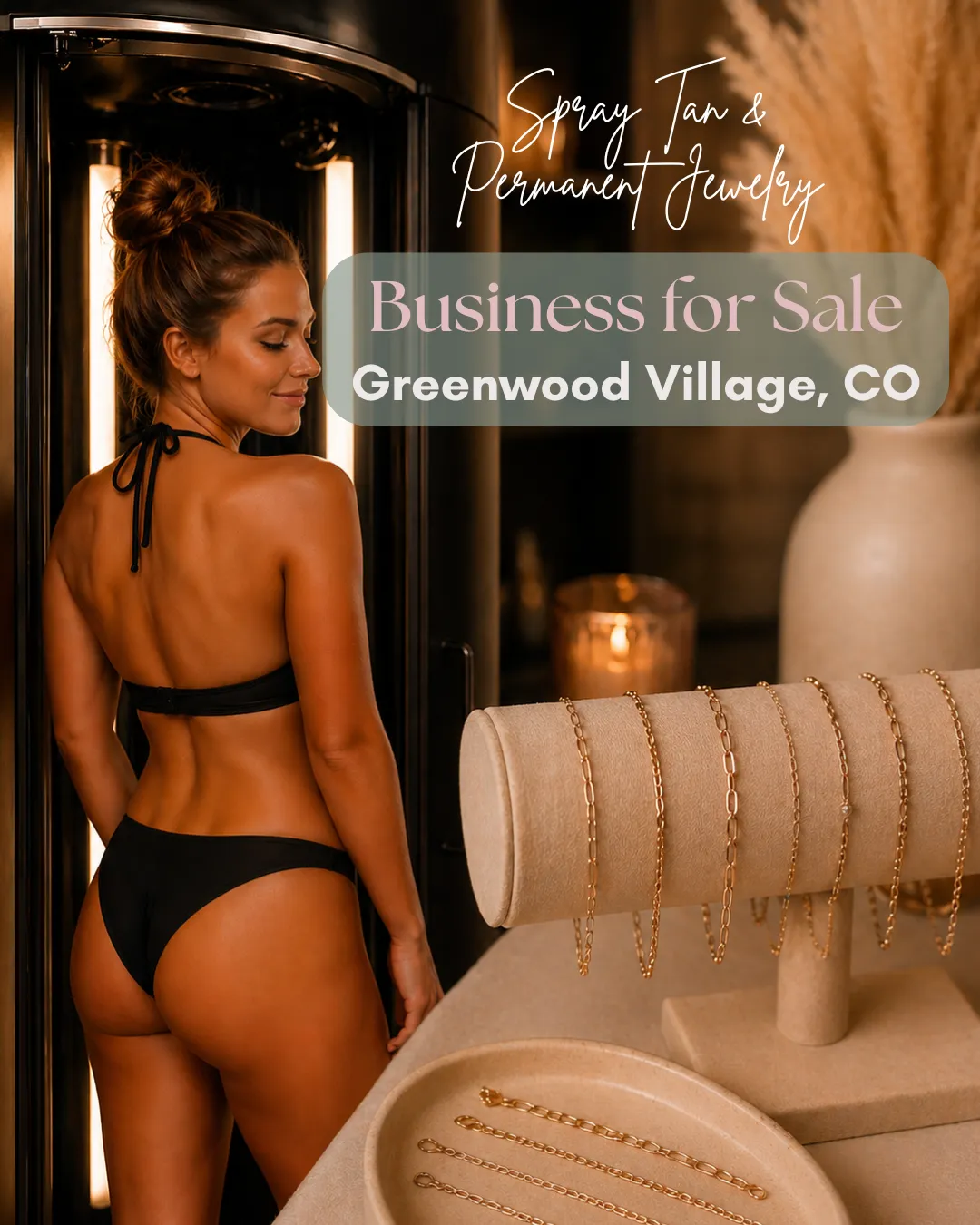 Spray Tanning and Permanent Jewelry Business